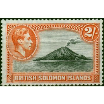 British Solomon Islands 1939 2s Black & Orange SG69 Fine & Fresh LMM 