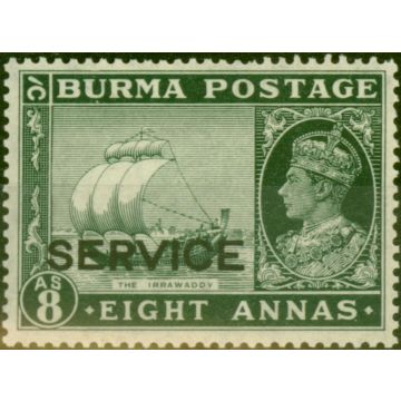 Burma 1939 8a Myrtle-Green SG023 Very Fine MNH