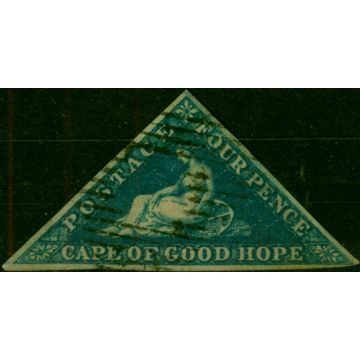 C.O.G.H 1853 4d Deep Blue SG4 Good Used 