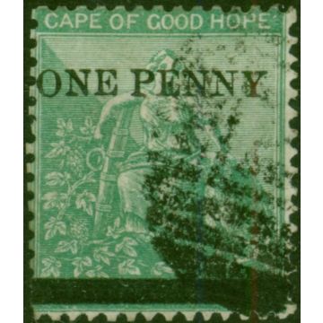 C.O.G.H 1876 1d on 1s Green SG33 Fine Used