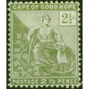 C.O.G.H 1892 2 1/2d Olive-Green SG56a Fine MM 