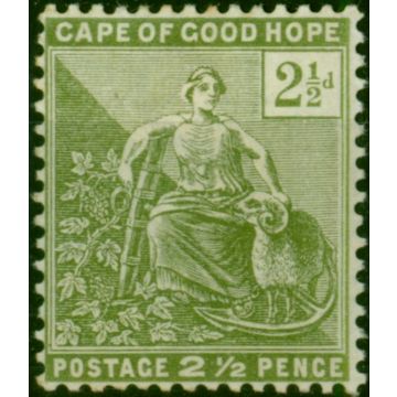 C.O.G.H 1892 2 1/2d Sage-Green SG56 Fine LMM 