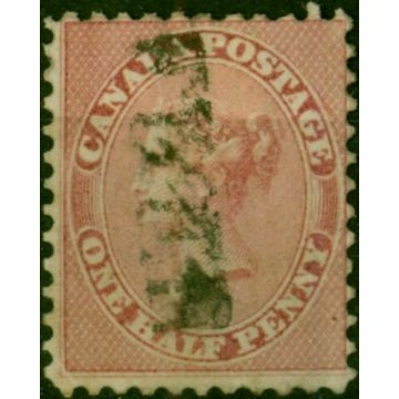 Canada 1858 1/2d Deep Rose SG25 Fine Used 