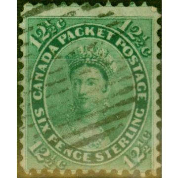 Canada 1859 12 1/2c Blue-Green SG41 Fine Used