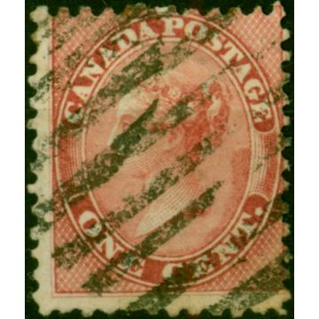 Canada 1859 1c Carmine-Rose SG30 Fine Used (2)