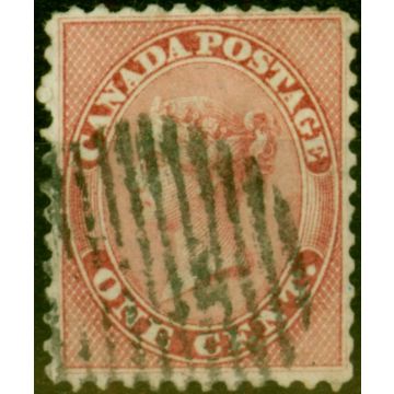 Canada 1859 1c Deep Rose SG30 Fine Used