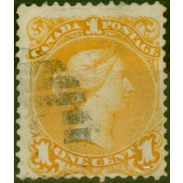 Canada 1869 1c Orange-Yellow SG56b Fine Used