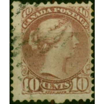 Canada 1874 10c Very Pale Lilac Magenta SG99 Good Used (2)