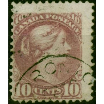 Canada 1876 10c Pale Lilac-Magenta SG87 Fine Used (4)