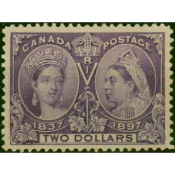 Canada 1897 $2 Deep Violet SG137 Fine MM 