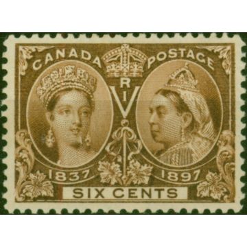 Canada 1897 6c Brown SG129 Fine MM 