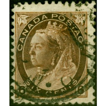 Canada 1897 6c Brown SG159 Fine Used