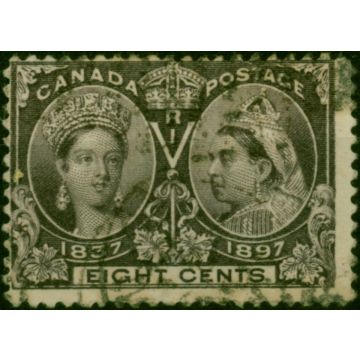 Canada 1897 8c Slate-Violet SG130 Good Used (2)