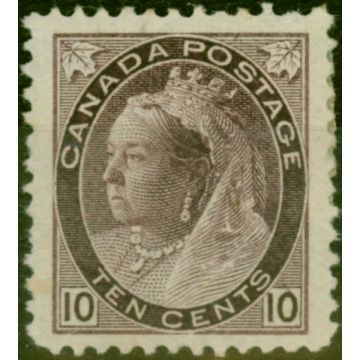 Canada 1898 10c Deep Brownish Purple SG164 Fine Mtd Mint