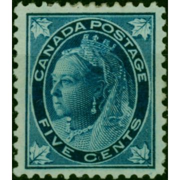 Canada 1898 5c Prussian Blue-Bluish SG158 Fine MM 