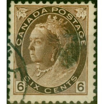 Canada 1898 6c Brown SG159 Fine Used 