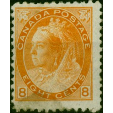 Canada 1898 8c Brownish Orange SG162 Good MM 