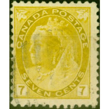 Canada 1902 7c Greenish Yellow SG160 Fine Used