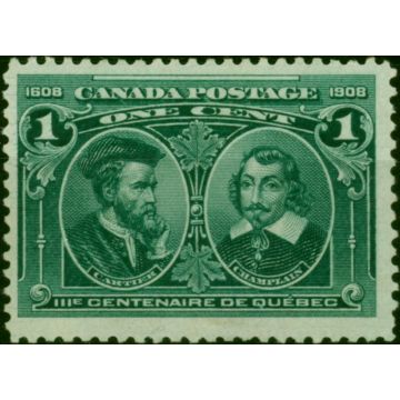 Canada 1908 1c Blue-Green SG189 Fine & Fresh MM 