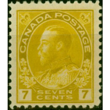 Canada 1916 7c Yellow-Ochre SG209 Fine MM 