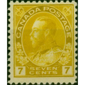 Canada 1916 7c Yellow-Ochre SG209 Fine MNH 