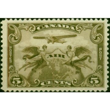 Canada 1928 5c Olive-Brown SG274 V.F MNH 