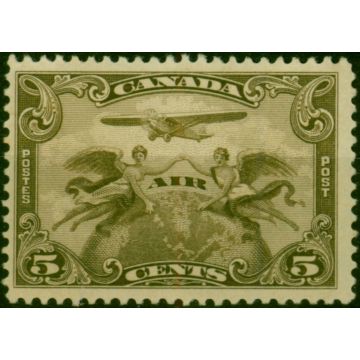 Canada 1928 5c Olive-Brown SG274 V.F MNH (2)