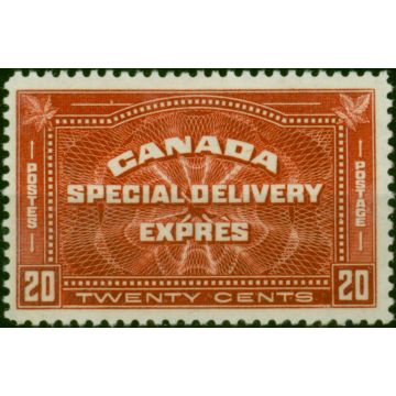 Canada 1930 20c Brown-Red SGS6 Fine & Fresh MM 