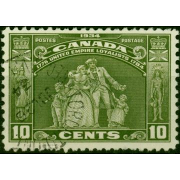 Canada 1934 10c Olive-Green SG333 Fine Used (3)