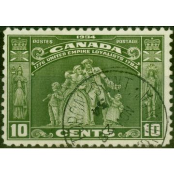 Canada 1934 10c Olive-Green SG333 V.F.U