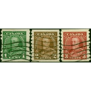 Canada 1935 Coil Set of 3 SG352-354 Fine Used (2)