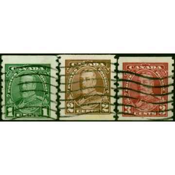 Canada 1935 Coil Set of 3 SG352-354 Fine Used (3)