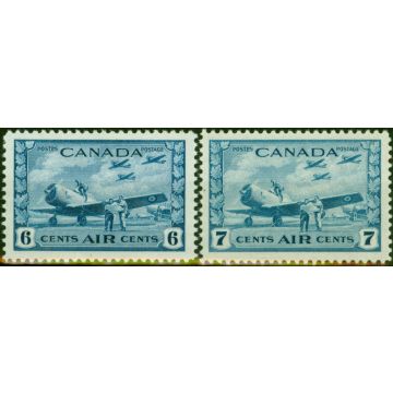 Canada 1942-43 Air Set of 2 SG399-400 Fine LMM 