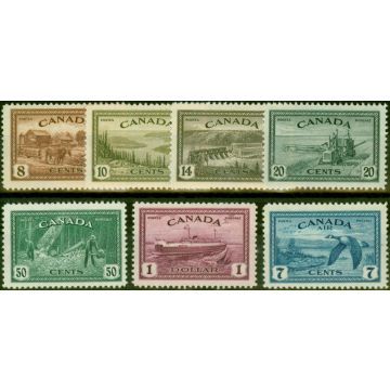 Canada 1946-47 Set of 7 SG401-407 Fine LMM