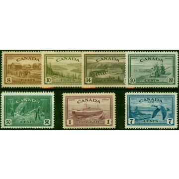 Canada 1946 Peace Set of 7 SG401-407 Fine MM 