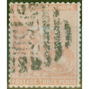 Cape of Good Hope 1880 3d Pale Dull Rose SG36 Fine Used 