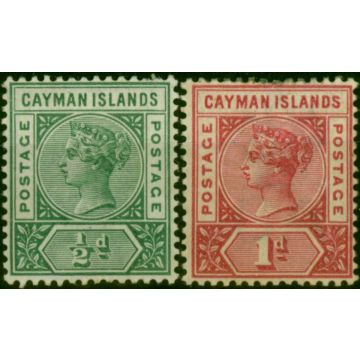 Cayman Islands 1900 Set of 2 SG1-2 Fine LMM 