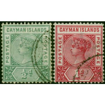 Cayman Islands 1900 Set of 2 SG1a-2 Fine Used 