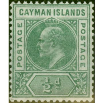 Cayman Islands 1905 1/2d Green SG8 Fine MM