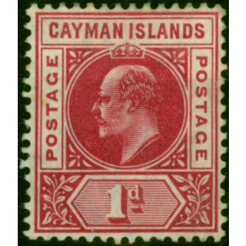 Cayman Islands 1905 1d Carmine SG9 Fine MM 