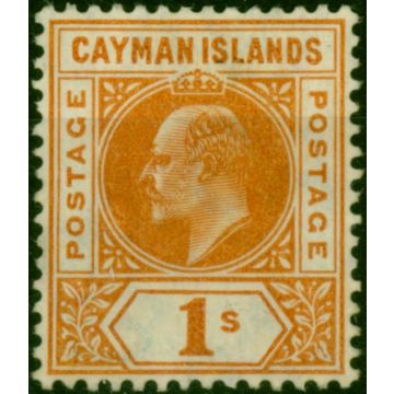 Cayman Islands 1905 1s Orange SG12 Fine Unused 