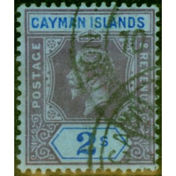 Cayman Islands 1912 2s Purple & Bright Blue-Blue SG49 Fine Used
