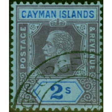 Cayman Islands 1912 2s Purple & Bright Blue-Blue SG49 V.F.U