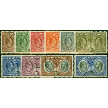 Cayman Islands 1932 Set of 10 to 2s SG84-93 V.F.U