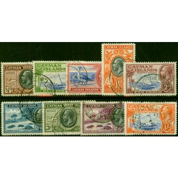 Cayman Islands 1935 Set of 9 to 1s SG96-104 V.F.U 
