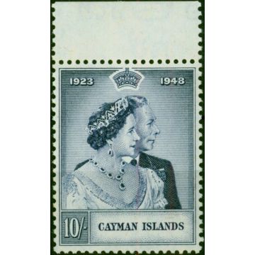 Cayman Islands 1948 10s Violet-Blue SG130 V.F MNH 