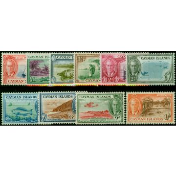 Cayman Islands 1950 Set of 10 to 1s SG135-144 Fine LMM 
