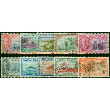 Cayman Islands 1950 Set of 10 to 1s SG135-144 V.F.U 