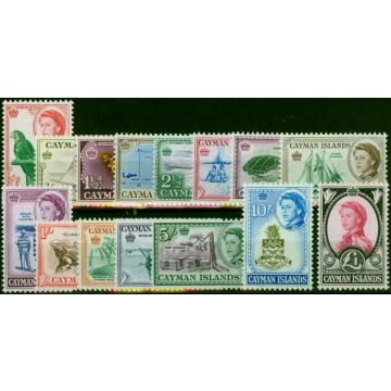 Cayman Islands 1962 Set of 15 SG165-179 V.F MNH (3) 