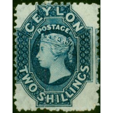 Ceylon 1864 2s Steel Blue SG59 Fine & Fresh MM 